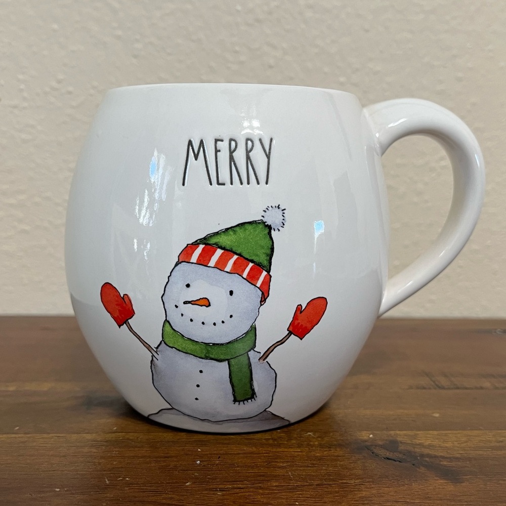 Rae Dunn Merry Snowman Holiday Mug